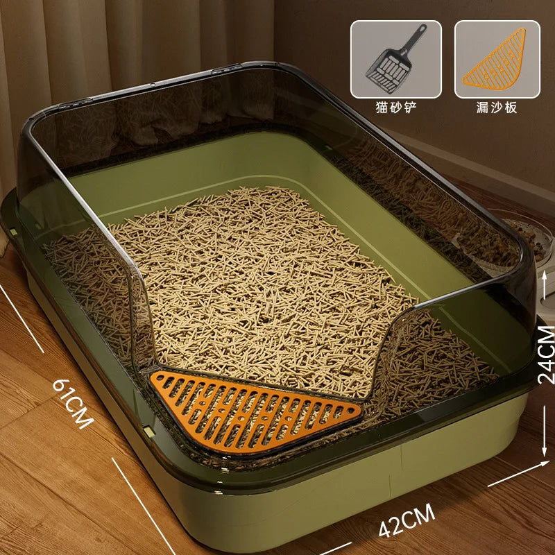 Anti-Splash, Semi-Enclosed, Litter for Cats - Pawsitive Cuddles