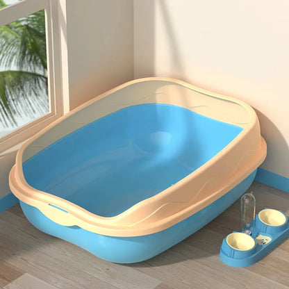 Cat Litter Box Portable Removable Semi Closed - Pawsitive Cuddles