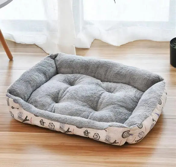 Warm Bone Washable Pet Bed for Dogs & Cats – Soft Cotton Nest - Pawsitive Cuddles