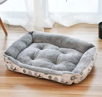 Warm Bone Washable Pet Bed for Dogs & Cats – Soft Cotton Nest - Pawsitive Cuddles