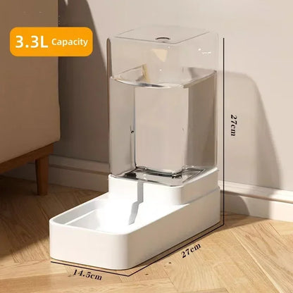 Automatic Cat Water Dispenser Gravity Dog Feeder Cat Feeder and Cats Water Dispenser Cat Feeder Food Storage Dispenser Container - Pawsitive Cuddles