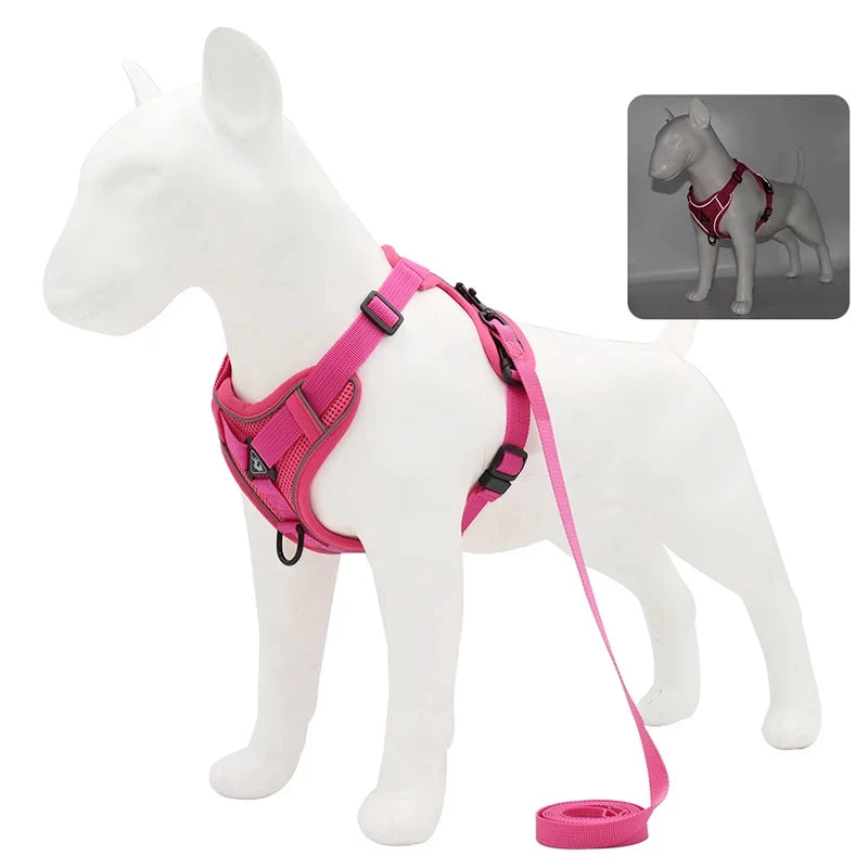 Reflective Pet Harness & Leash Set - Pawsitive Cuddles