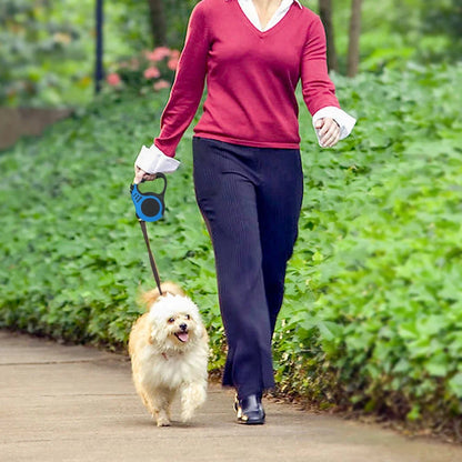 Retractable Dog Leash Automatic Telescopic Tractor - Pawsitive Cuddles