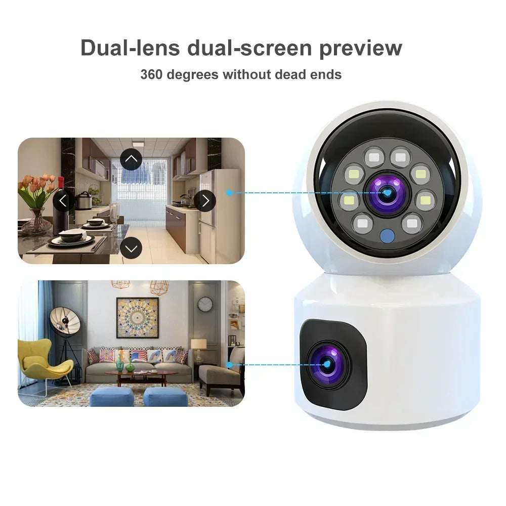 8MP 4K WiFi Camera Dual Screen Surveillance Auto Tracking T - Pawsitive Cuddles