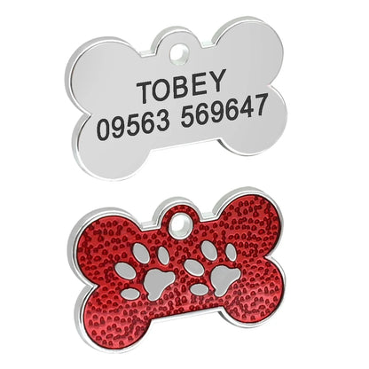 Rhinestone Name Tag for Dogs & Cats - Pawsitive Cuddles