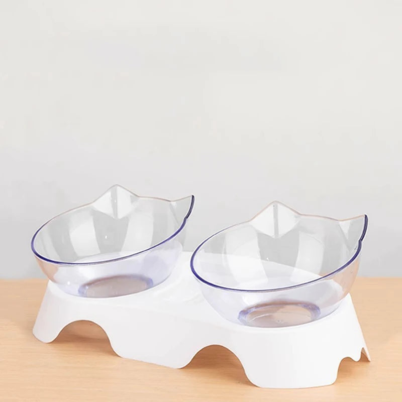 Double pet feeder Bowl With Stand - Pawsitive Cuddles