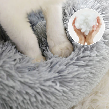 Round Soft Shaggy Mat for Kittens & Small Dogs - Pawsitive Cuddles
