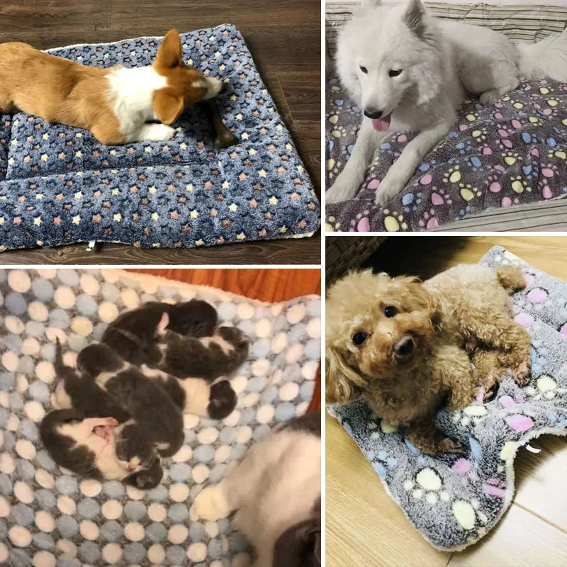 Soft Flannel Cat Sleeping Mat - Pawsitive Cuddles