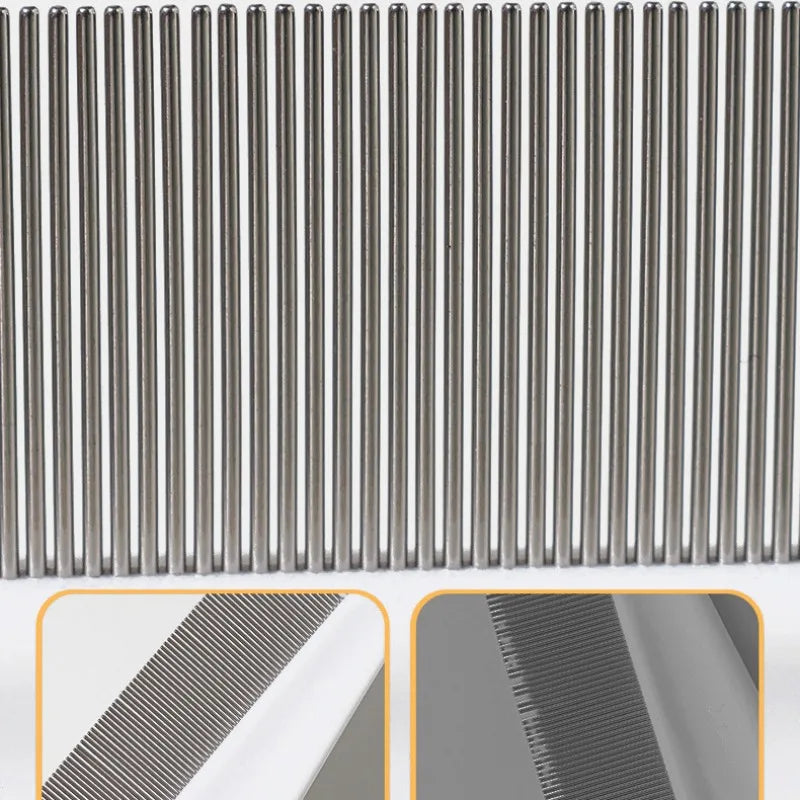 Stainless Steel Pet Flea & Shedding Comb - Pawsitive Cuddles