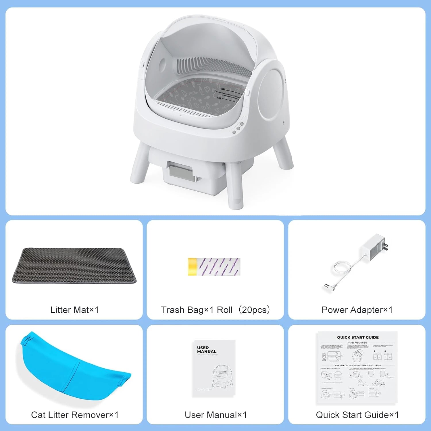 Automatic Litter Box, Self Cleaning - Pawsitive Cuddles