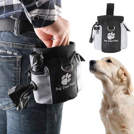 Portable Dog Treat Pouch – Training & Snack Waist Bag - Pawsitive Cuddles