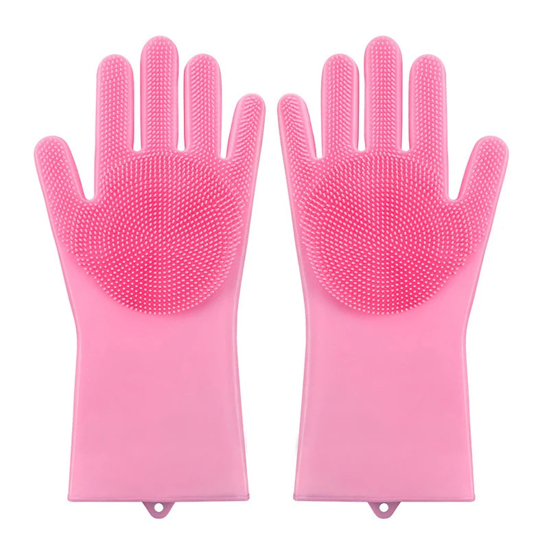 Soft Silicone Bath & Cleaning Gloves - Pawsitive Cuddles