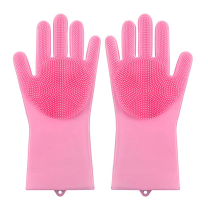 Soft Silicone Bath & Cleaning Gloves - Pawsitive Cuddles