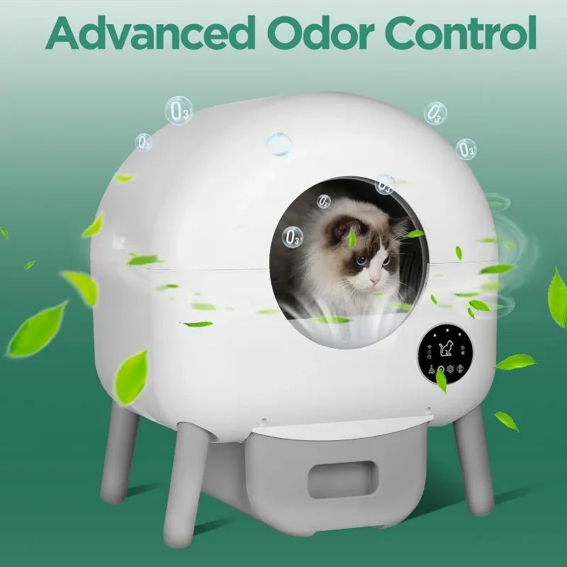 Self-Cleaning, APP Remote Control Cat Litter Box - Pawsitive Cuddles