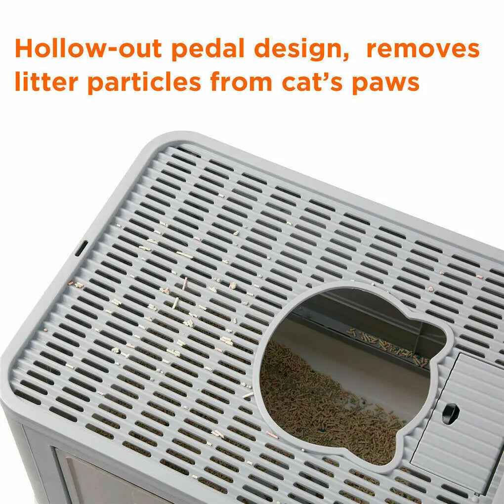 Foldable Cat Litter Box Front Entry & Top Exit - Pawsitive Cuddles