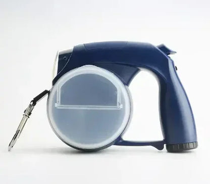 Retractable Dog Leash with Light With Water Bowl Food Box Poop Bag Container - Pawsitive Cuddles