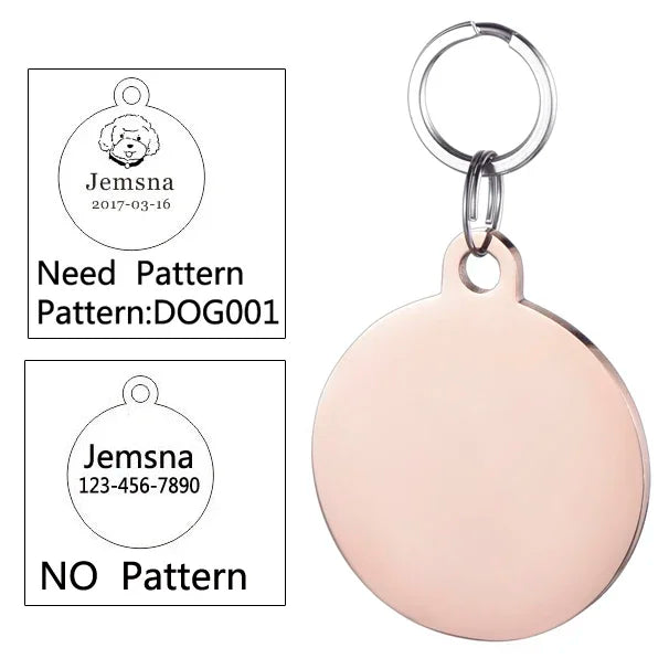 Personalized Pet Collar ID Tag - Pawsitive Cuddles