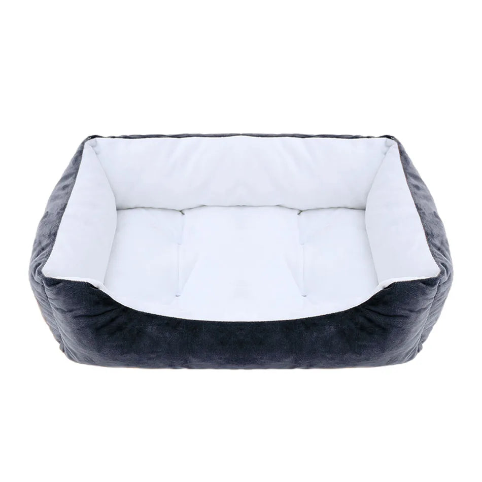 Square Plush Pet Bed - Pawsitive Cuddles