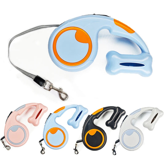 Nylon Dog Leash Automatic Retractable - Pawsitive Cuddles