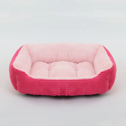 Square Plush Pet Bed - Pawsitive Cuddles
