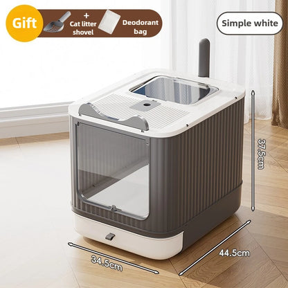 Cat Litter Box – Splash-Proof, Fully Enclosed - Pawsitive Cuddles