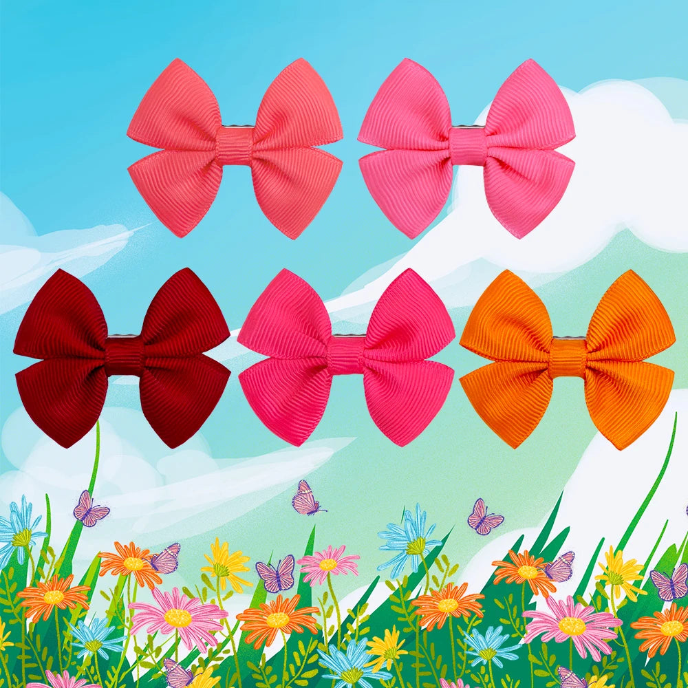 10pcs Dog Bows – Cute Hair Accessories for Small Dogs & Grooming