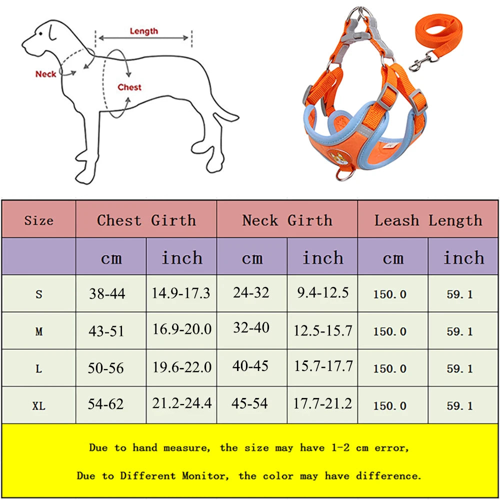 No-Pull Pet Dog Harness & Leash Set - Pawsitive Cuddles