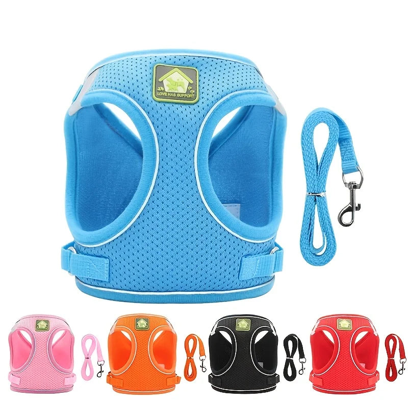 Reflective No-Pull Pet Harness & Leash Set - Pawsitive Cuddles
