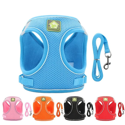 Reflective No-Pull Pet Harness & Leash Set - Pawsitive Cuddles