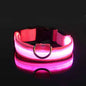 Nylon LED Night Safety Flashing Glow In The Dark Dog Leash Dogs Luminous Fluorescent Pet Dog Collar - Click Mart