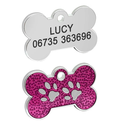 Rhinestone Name Tag for Dogs & Cats - Pawsitive Cuddles