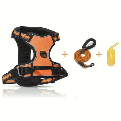 3 Pcs/set Anti-Escape Dog HarnessLeash And Poop Bag - Pawsitive Cuddles