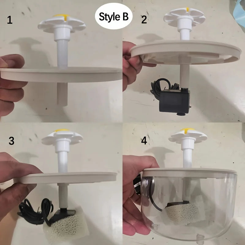 USB Electric Mute 1L Pet Water Fountain Automatic Cat Drink Bowl Filter Pet Drinking Dispenser Drinker For Cats Water Filter - Pawsitive Cuddles