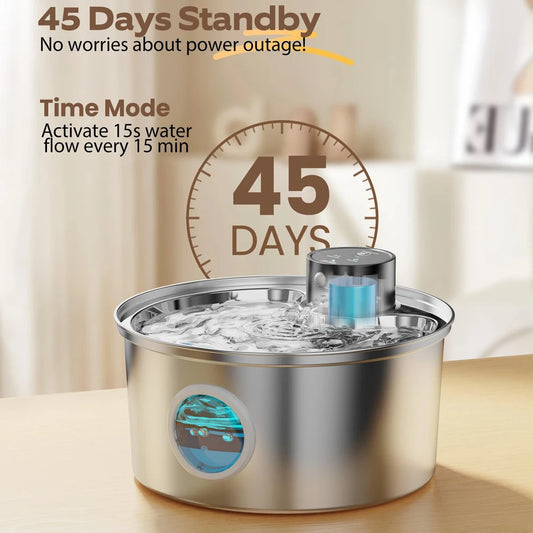 3.2L Recharge 5V USB Cat Water Fountain - Pawsitive Cuddles