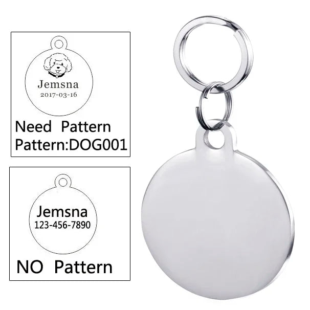 Personalized Pet Collar ID Tag - Pawsitive Cuddles