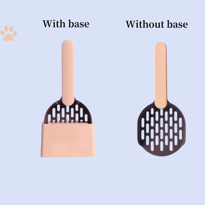 Plastic Shovel with Base for Self-Cleaning Litter Boxes - Pawsitive Cuddles