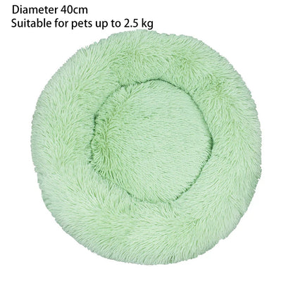 Round Soft Shaggy Mat for Kittens & Small Dogs - Pawsitive Cuddles