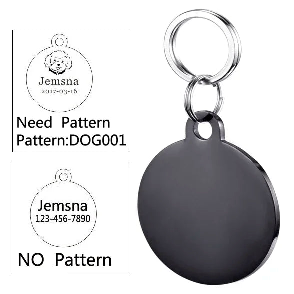 Personalized Pet Collar ID Tag - Pawsitive Cuddles