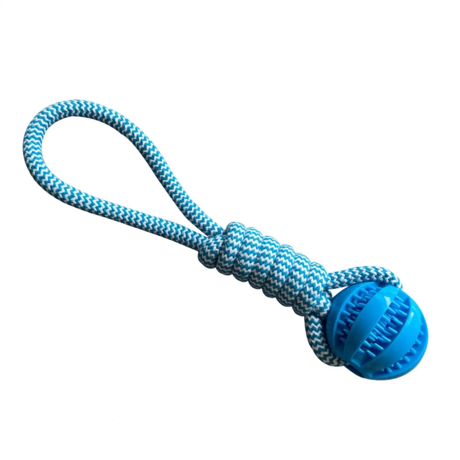 Interactive Dog Chew Toy – Treat Ball & Rope for Teeth Cleaning - Pawsitive Cuddles