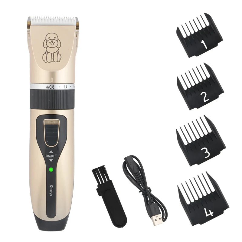 USB Rechargeable Silent Pet Hair Clipper - Pawsitive Cuddles