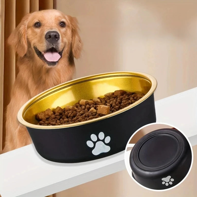 Anti-Slip Dog Bowls Small Medium And Large Dog Feeding Bowls And Water Fountains Stainless Steel Pet Feeders Pet Dog Accessories - Pawsitive Cuddles
