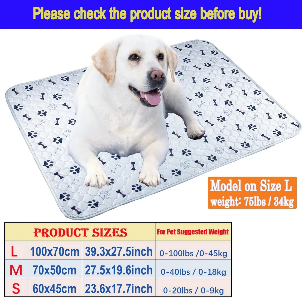 Washable & Reusable Dog Pee Pad - Pawsitive Cuddles