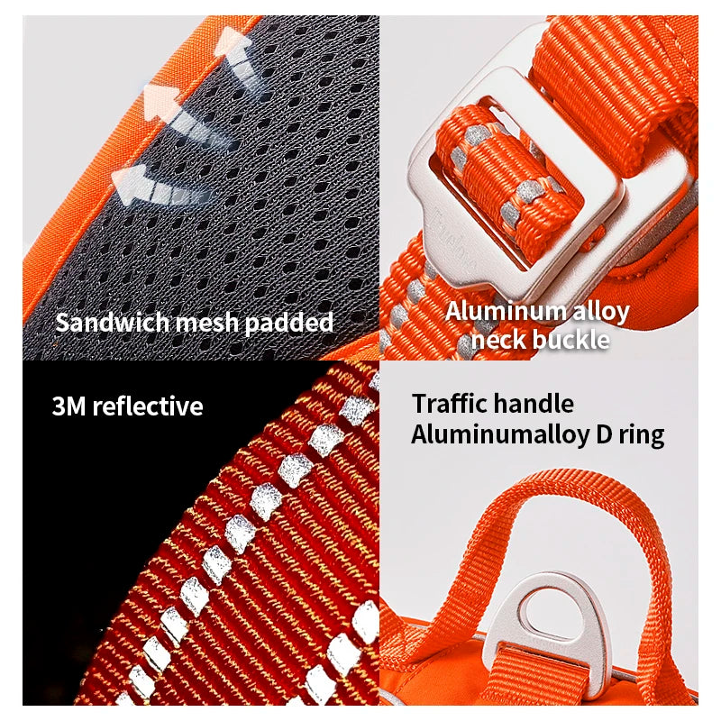 Pet No Pull Nylon Reflective Dog Harness - Pawsitive Cuddles