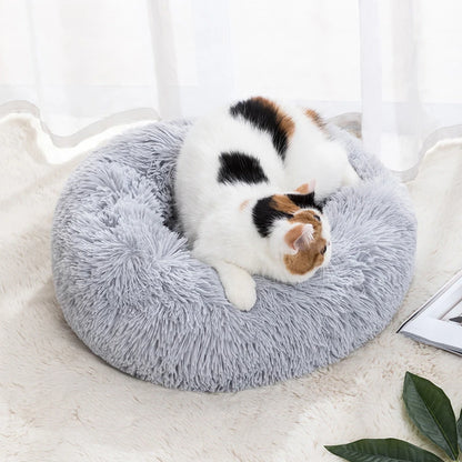 Round Soft Shaggy Mat for Kittens & Small Dogs - Pawsitive Cuddles