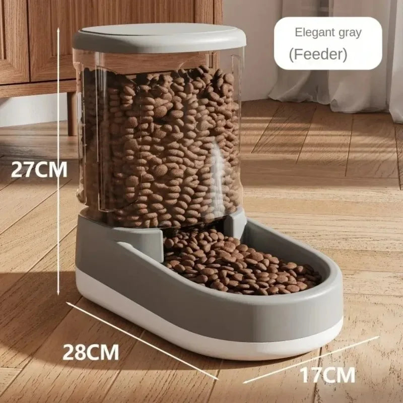 "Automatic Pet Feeder & Water Dispenser – Food Bowl for Cats & Dogs"