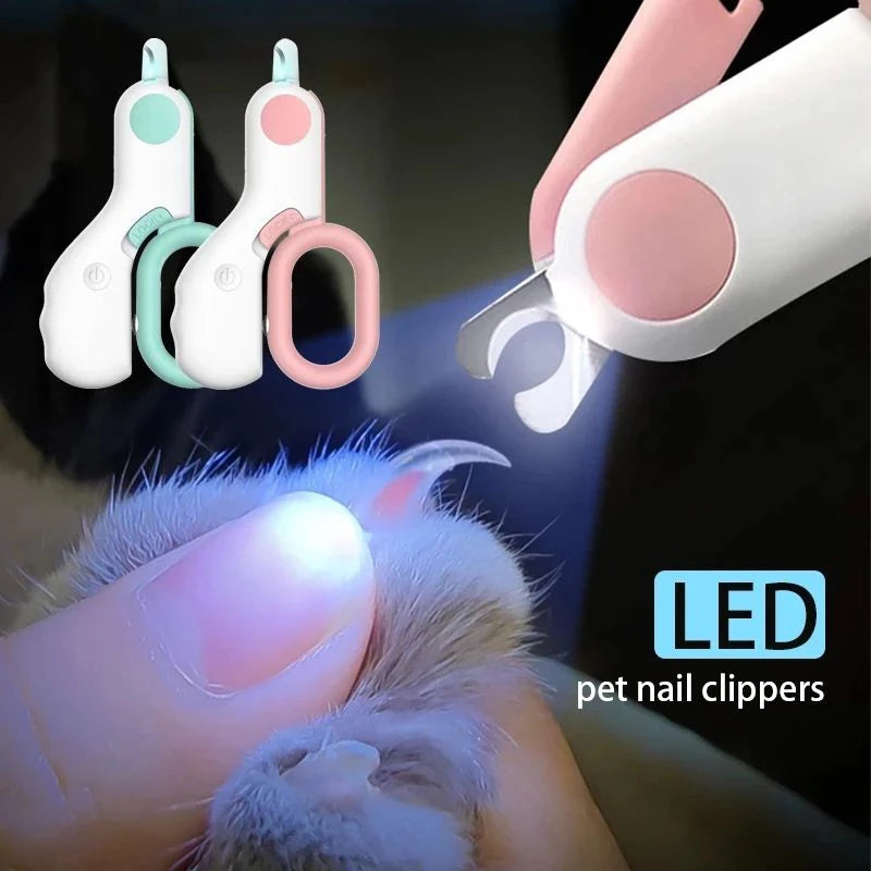 LED Pet Nail Clipper – Safe & Professional Grooming Tool for Cats & Dogs