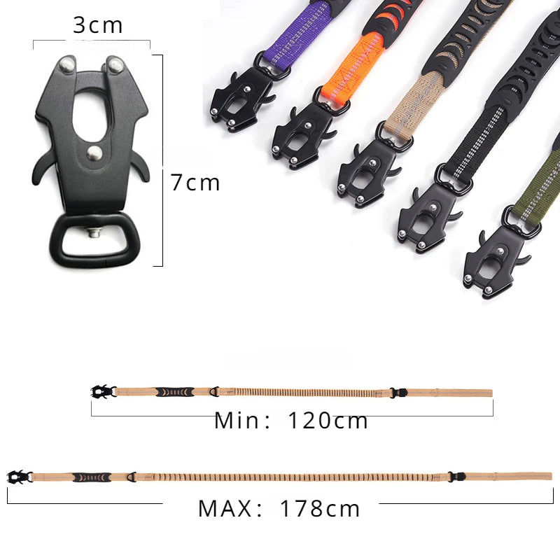Heavy Duty Reflective Bungee Dog Leash - Pawsitive Cuddles