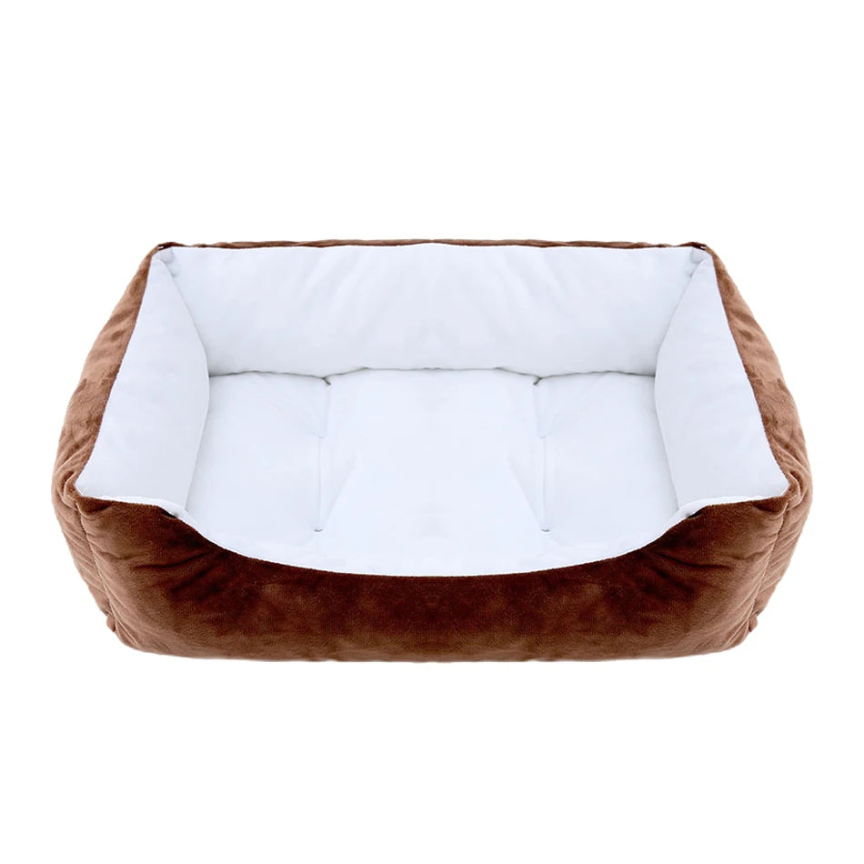 Square Plush Pet Bed - Pawsitive Cuddles