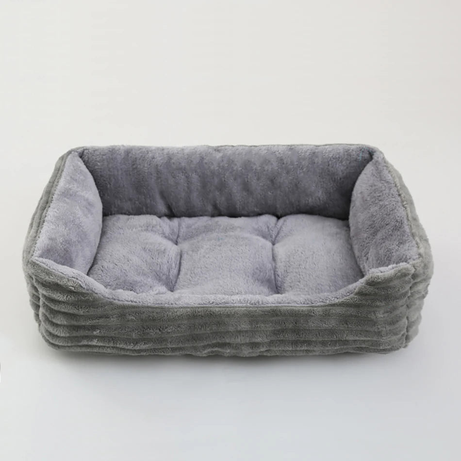 Square Plush Pet Bed - Pawsitive Cuddles