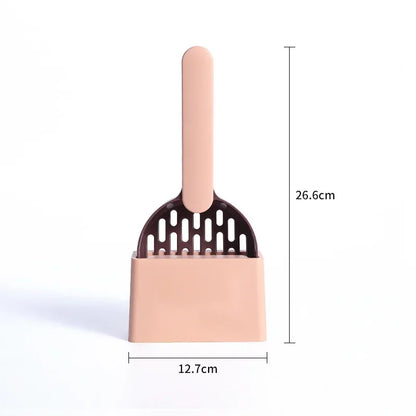 Plastic Shovel with Base for Self-Cleaning Litter Boxes - Pawsitive Cuddles
